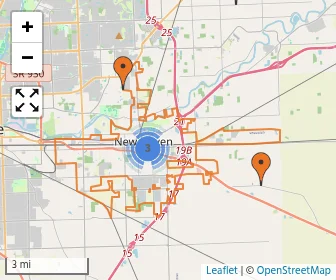 Area schools map